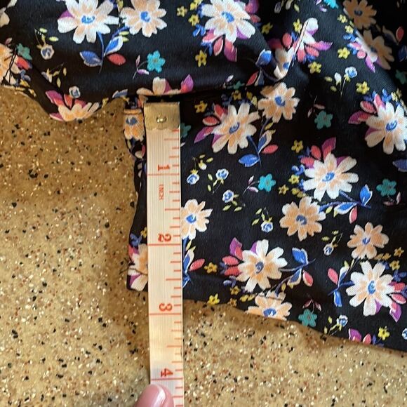 Joe Boxer boho black floral print romper with pockets 3X NWT - Picture 14 of 15